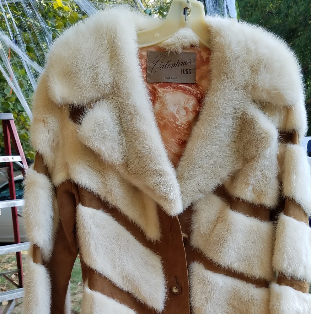 Fur vintage coat